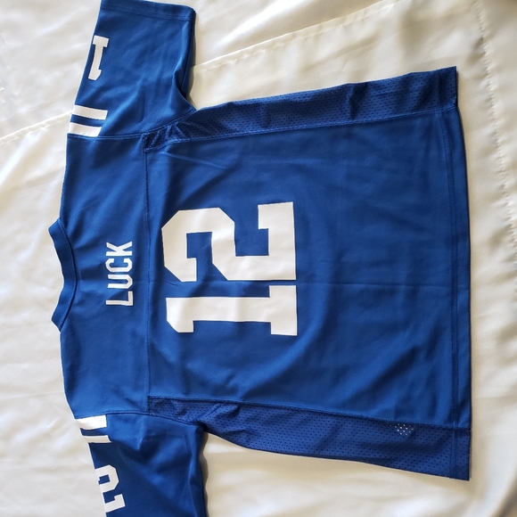 Reebok Indianapolis Colts Andrew Luck Jersey NFL Youth Large Blue Football Shirt - Picture 2 of 8